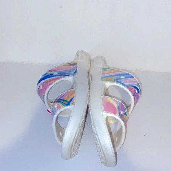 Crocs Classic Out of this World Slide Swirl Pattern Sandals - Picture 6 of 9